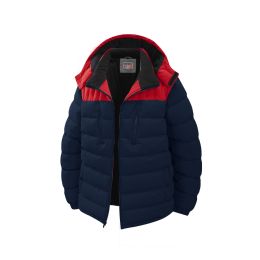12 of Mens Fashion Padded Bubble Jacket Assorted Sizes M-2xl Navy