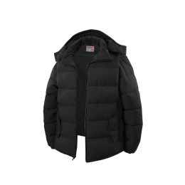 12 of Mens Fashion Padded Puffer Jacket Assorted Sizes S-Xl Black