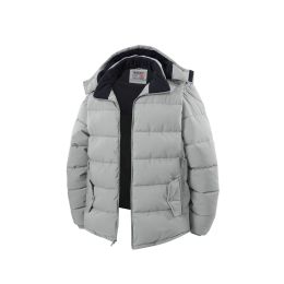 12 of Mens Fashion Padded Puffer Jacket Assorted Sizes S-Xl Gray