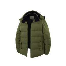 12 of Mens Fashion Padded Puffer Jacket Assorted Sizes S-Xl Olive
