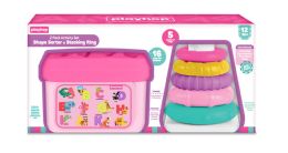 4 of 2 Pack Activity Set Shape Sorter & Stacking Ring
