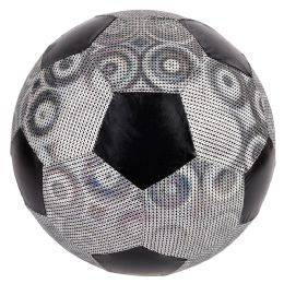 48 pieces Silver Shiny Metallic Fabric Soccer Ball 16" 48/24 - Soccer Balls