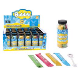 24 pieces Bubble Concentrate Set Bottle/wand/4packets Solution Makes 1 Litre/24pc Pdq - Bubbles