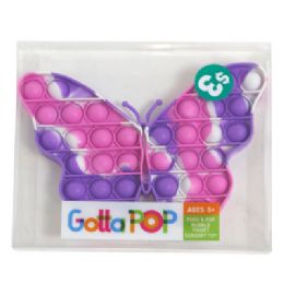12 pieces Sensory Bubble Fidget Toy Butterfly Gotta Pop Acetate  Pp - Fidget Spinners