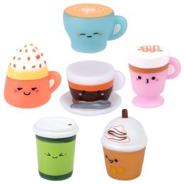 500 pieces 2" Rubber Kawaii Coffee - Bulk Novelty Prizes
