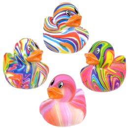 576 pieces 2" Swirl Print Duckies - Bulk Novelty Prizes
