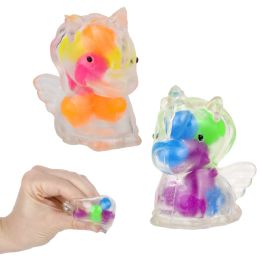 288 pieces 2" Squeezy Bead Unicorn - Slime & Squishees