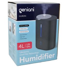 6 Pieces of Black Ultrasonic Cool Mist Humidifier For Bedroom, Large Rooms, Home - Easy Fill & Clean Humidifier W/auto ShuT-Off, 40h Runtime - Geniani