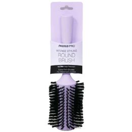 48 Pieces Large Purple Round Brush Swissco - Hair Accessories