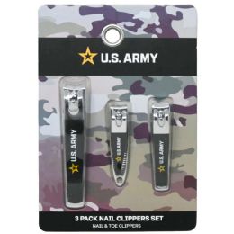 Wholesale Footwear 3pc Us Army Nail Clipper Set