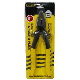 75 Pieces 8" Lineman's Plier With Comfort Grip - Pliers