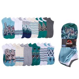 48 Pieces of 12pk Boys Jurassic World Roar Ns Socks Size 10-3