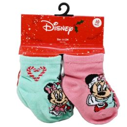 60 of 10pk 6-12m Minnie Mouse Sweet Xmas Qrt Socks