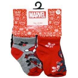 60 of 10pk 12-24m Spiderman Spidermas Qrt Socks