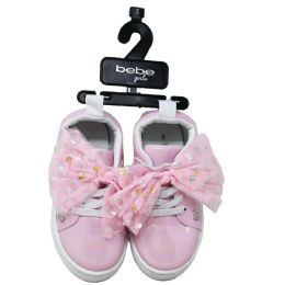 Wholesale Footwear Toddler Pink Girls Sneaker Wtulled Bow Bebe 6-Asst Size