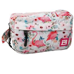 30 Wholesale SMALL FLAMINGO PRINT TRAIN CASE AVALANCHE