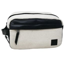 30 Wholesale Lrg Wht/blk Men Toiletry Bag