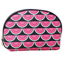 40 Pieces Lrg Watermelon Printed Dome Cosmetic Bag - Cosmetic Cases