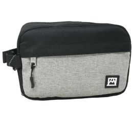 30 Wholesale Lrg Black/gray Men Toiletry Bag Avalanche