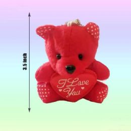 48 Pieces Bear With I Love You Heart 3.5in - Valentine Decorations
