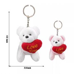 48 Pieces 4 Inch Teddy Bear Keychain - Coffee Mugs