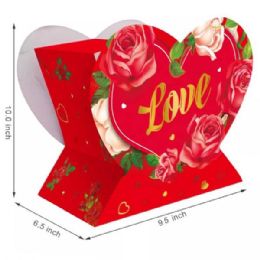 48 Pieces Valentine's 10x10 Heart Wrapping Base - Valentine Gift Bag's