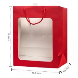 48 Pieces Valentine's 13x11 Window Gift Bag - Valentine Gift Bag's
