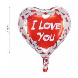 72 Pieces 18 Inch Valentines Foil Balloon - Valentine Decorations