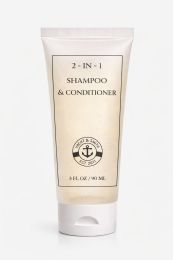 Yacht & Smith 2 In 1 Shampoo And Conditioner 3oz Bottle