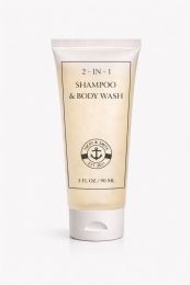 Yacht & Smith 2 In 1 Shampoo And Body Wash 3oz Bottle