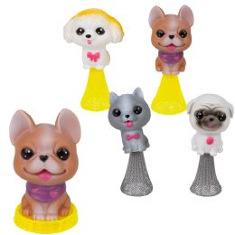 144 pieces of 4.5" PoP-Coil Dog Assortment 12ct