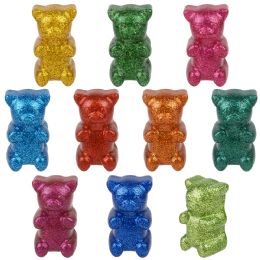 300 pieces of 3" Sparkle Rubber Yummy Bear
