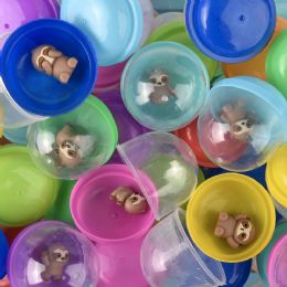 250 Wholesale 1" Mini Sloth Figurines In 2" Capsule 250ct