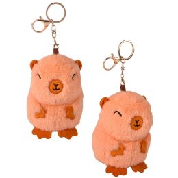 144 pieces of 4" Plush Capybara Clip on