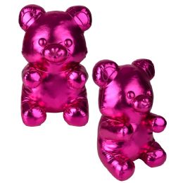 8 pieces 16" Metallic Red Yummy Bear Pillow - Plush Toys