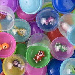 250 Wholesale 1" Mini Asst Color Monkey Figurines In 2" Capsule 250ct