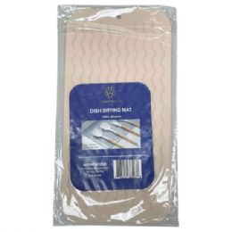 20 pieces of Dish Drying Mat 100% Silicone 12" X 6" In Cream Color