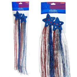 48 pieces of Expressions Americana Stars & Spangles Hair Clip