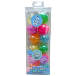 12 pieces of Expressions 12 Count Glitter Squeeze Ball Fidget Toys