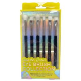 12 pieces Polish'd Just The Basics Eye Brush Collection 6 Piece Set - Assorted Cosmetics