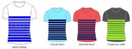 Boys Crew Neck Striped Printed T-Shirt