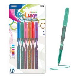 144 Pieces of Geluxe 6 Glitter Color Gel Roller Pen