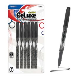 144 Pieces of GeLuxe Black Gel Roller Pen (6/Pack)