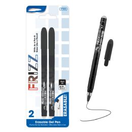 144 Pieces of Frizz Black Erasable Gel Pen (2/pack)