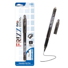 288 Pieces Frizz Black Erasable Gel Pen With Grip - Pens