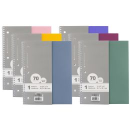 24 Pieces C/r 70 Ct. 1-Subject Morandi Poly Cover Spiral Notebook - Note Books & Writing Pads