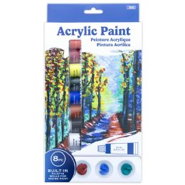 24 Pieces 0.4 FL OZ 8 Colors Acrylic Paint - Paint, Brushes & Finger Paint
