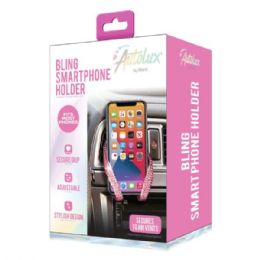 12 pieces of Autolux Bling Cell Phone Holder Cradle Mount In Pink