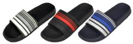 Wholesale Footwear Men's Slipper Stripes Design