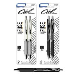 144 Pieces of Fuse Tech Ink Retractable Pen With Rubberized Barrel